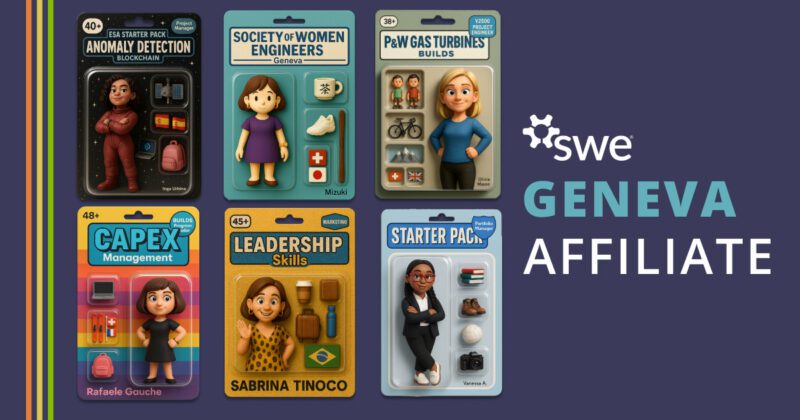 SWE Geneva Networking Session: Personal branding images from seven participants created during a Copilot workshop