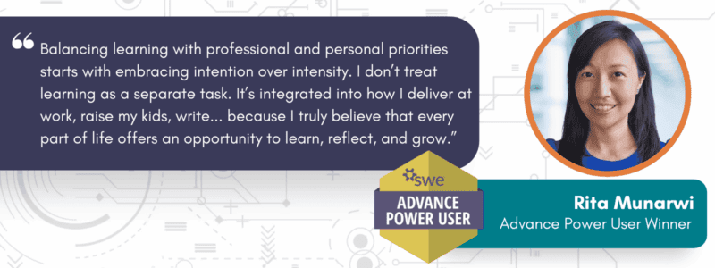 Rita Munarwi designed graphic for SWE Advance Learning Center